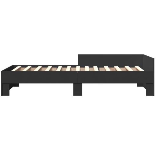 Giroletto Nero 90x200 Cm In Legno Multistrato - Image 4