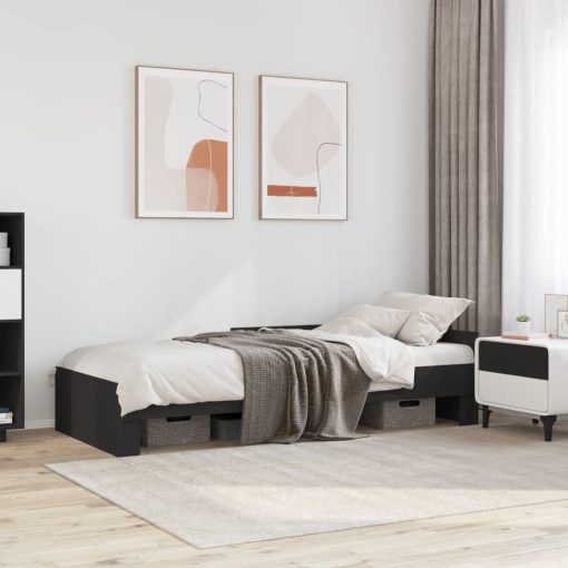 Giroletto Nero 90x190 Cm In Legno Multistrato