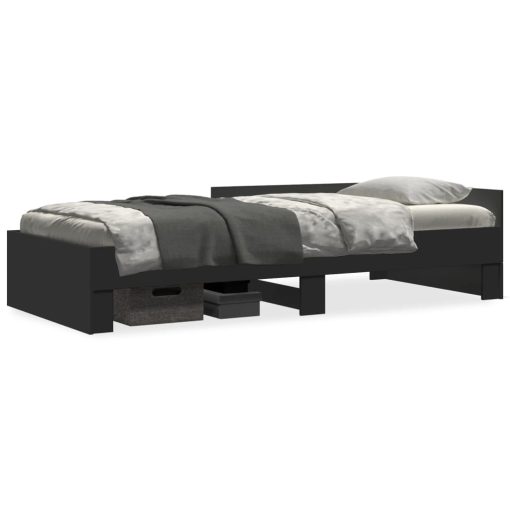 Giroletto Nero 90x190 Cm In Legno Multistrato - Image 2