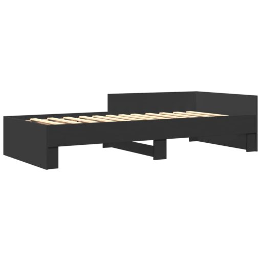Giroletto Nero 90x190 Cm In Legno Multistrato - Image 3