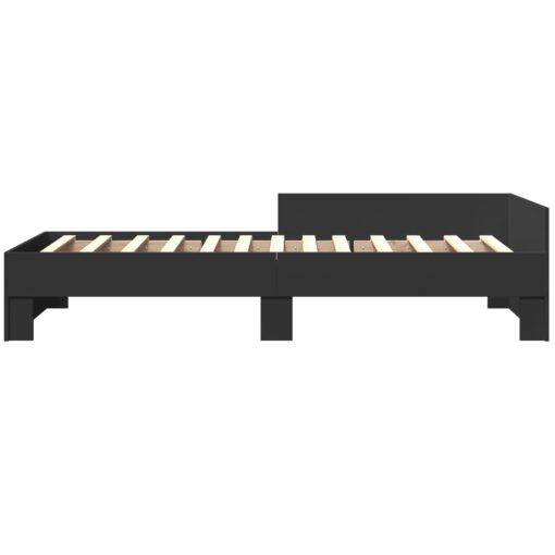 Giroletto Nero 90x190 Cm In Legno Multistrato - Image 4