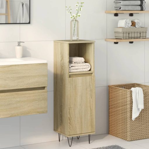 Armadietto Da Bagno Rovere Sonoma 30x30x100cm Legno Multistrato - Image 3