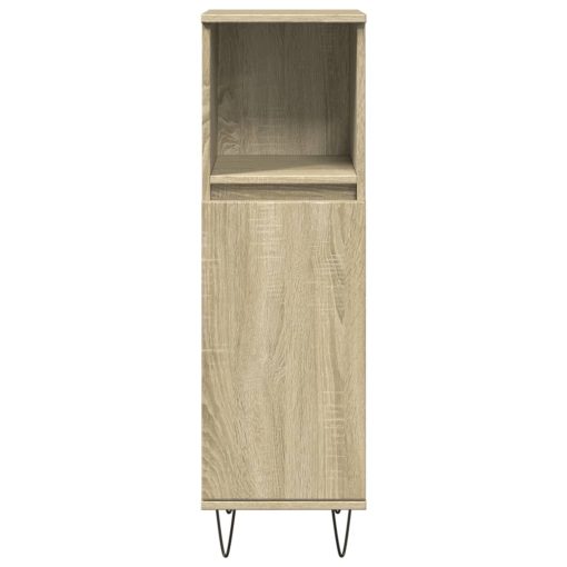 Armadietto Da Bagno Rovere Sonoma 30x30x100cm Legno Multistrato - Image 4