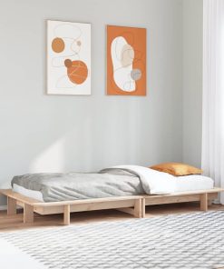 Letto Senza Materasso 75x190 Cm In Legno Massello Pino