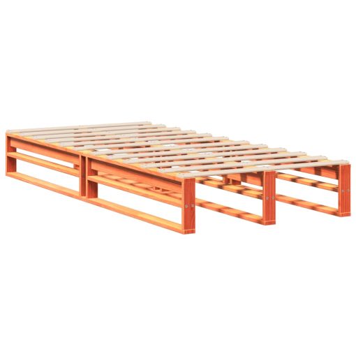 Letto Senza Materasso Marrone Cera 90x200 Cm Legno Di Pino - Image 5