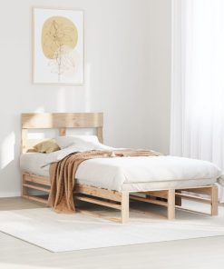 Letto Senza Materasso 75x190 Cm In Legno Massello Pino