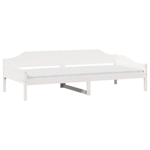 Letto Senza Materasso Bianco 90x200 Cm Legno Massello Di Pino - Image 3
