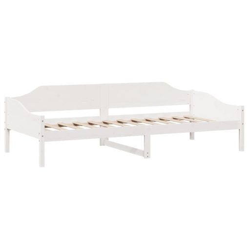 Letto Senza Materasso Bianco 90x200 Cm Legno Massello Di Pino - Image 4