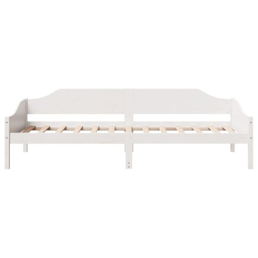 Letto Senza Materasso Bianco 90x200 Cm Legno Massello Di Pino - Image 5