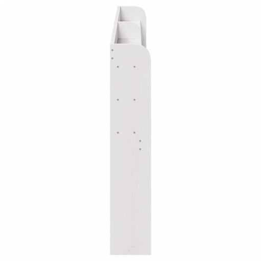 Testiera Con Ripiani Bianca 180 Cm In Legno Massello Di Pino - Image 4