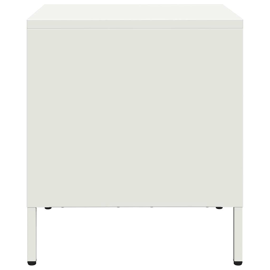 Comodino Bianco 35x39x43,5 Cm In Acciaio - Image 6