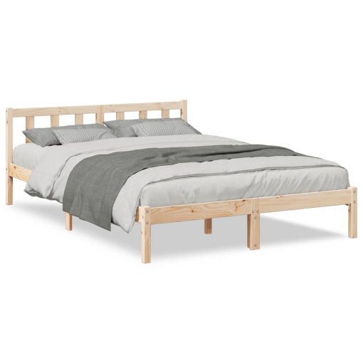 Letto Extra Lungo Senza Materasso 160x220 Cm In Legno Di Pino - Image 2
