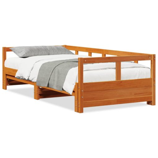 Dormeuse Senza Materasso Marrone Cera 80x200 Cm Legno Di Pino - Image 2