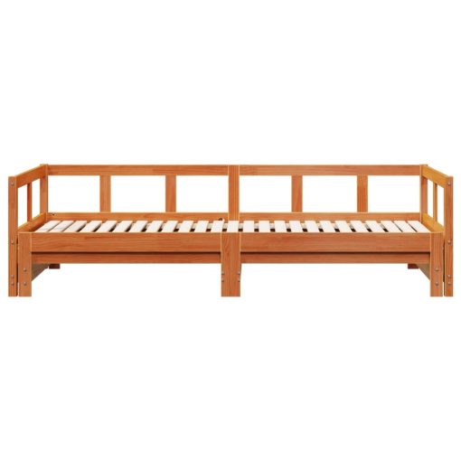 Dormeuse Senza Materasso Marrone Cera 80x200 Cm Legno Di Pino - Image 5