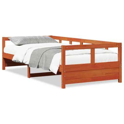 Dormeuse Senza Materasso Marrone Cera 80x200 Cm Legno Di Pino - Image 2