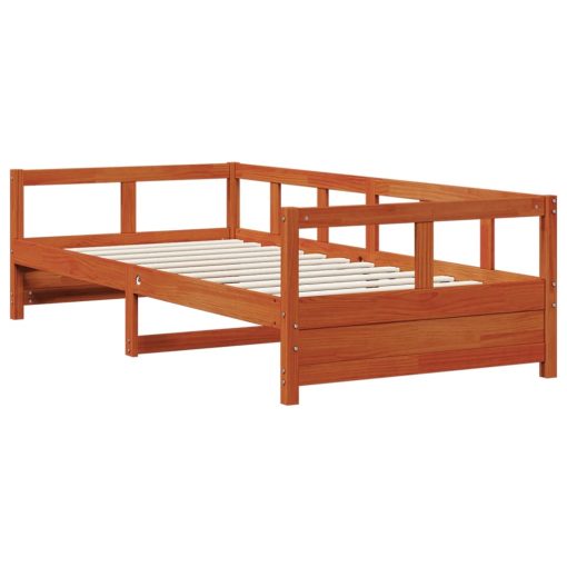 Dormeuse Senza Materasso Marrone Cera 80x200 Cm Legno Di Pino - Image 3