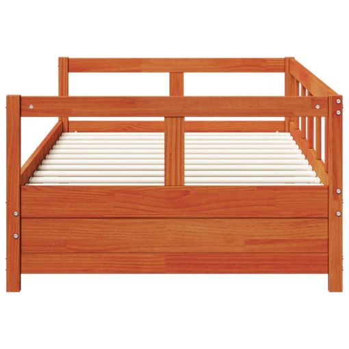 Dormeuse Senza Materasso Marrone Cera 80x200 Cm Legno Di Pino - Image 6