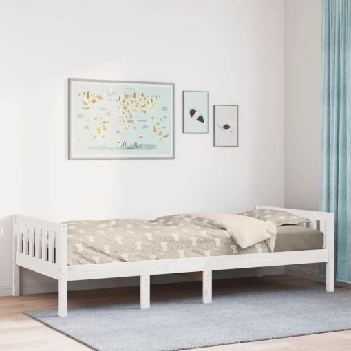 Letto Per Bambini Senza Materasso Bianco 80x200cm Massello Pino