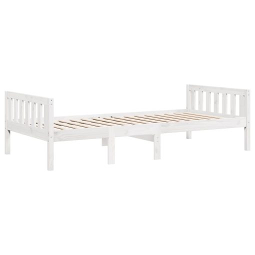 Letto Per Bambini Senza Materasso Bianco 80x200cm Massello Pino - Image 3