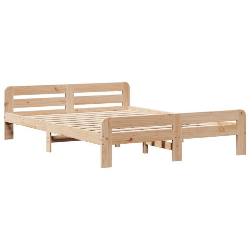 Letto Senza Materasso 150x200 Cm In Legno Massello Di Pino - Image 3