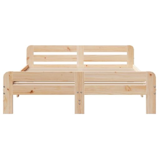 Letto Senza Materasso 150x200 Cm In Legno Massello Di Pino - Image 4