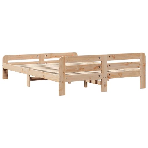 Letto Senza Materasso 150x200 Cm In Legno Massello Di Pino - Image 6