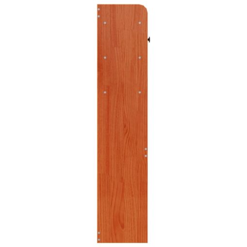 Testiera Con Ripiani Marrone Cera 140 Cm In Legno Di Pino - Image 5