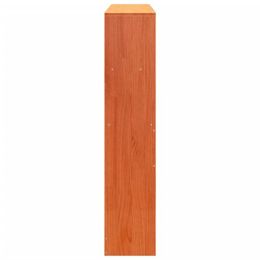 Testiera Con Ripiani Marrone Cera 160 Cm In Legno Di Pino - Image 5