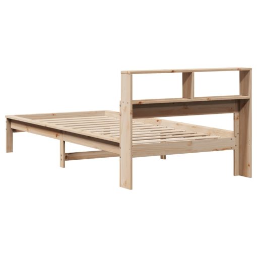 Letto Libreria Senza Materasso 100x200 Cm In Legno Di Pino - Image 6