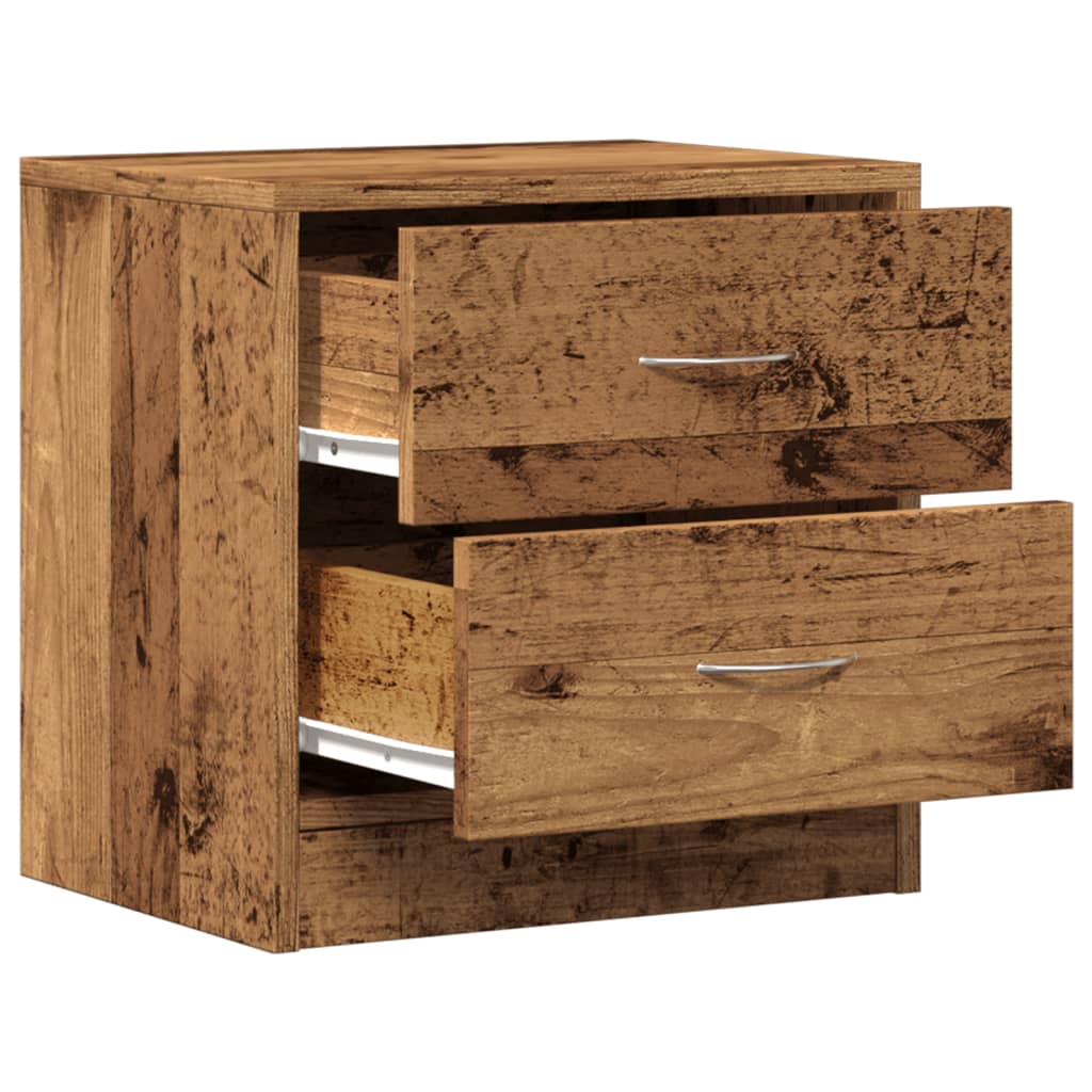 Comodini Legno Antico 2 Pz 40x30x40 Cm In Legno Multistrato - Image 5