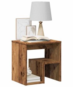 Comodini Legno Antico 2 Pz 40x30x40 Cm In Legno Multistrato
