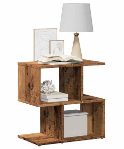 Comodini 2 Pz In Legno Vecchio 50x30x51,5 Cm Legno Multistrato