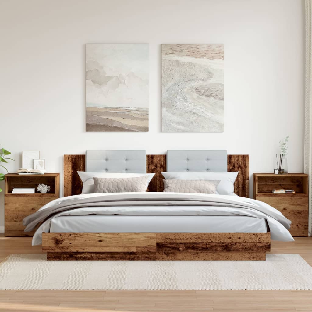 Comodini Legno Antico 2 Pz 50x32x60 Cm In Legno Multistrato - Image 3