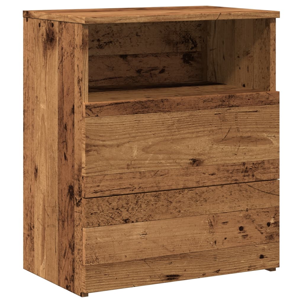 Comodini Legno Antico 2 Pz 50x32x60 Cm In Legno Multistrato - Image 4