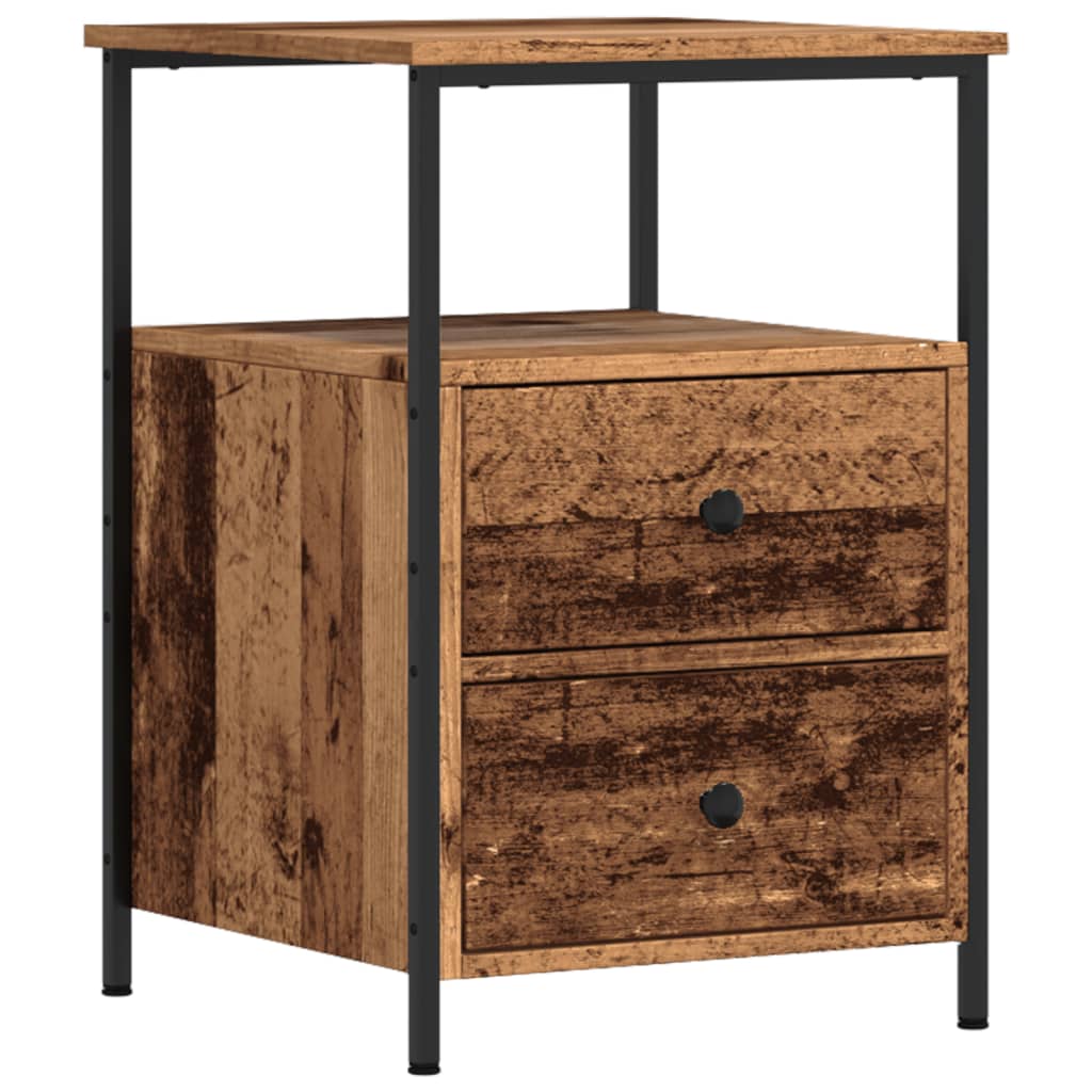 Comodini Legno Antico 2 Pz 34x35,5x50 Cm In Legno Multistrato - Image 5