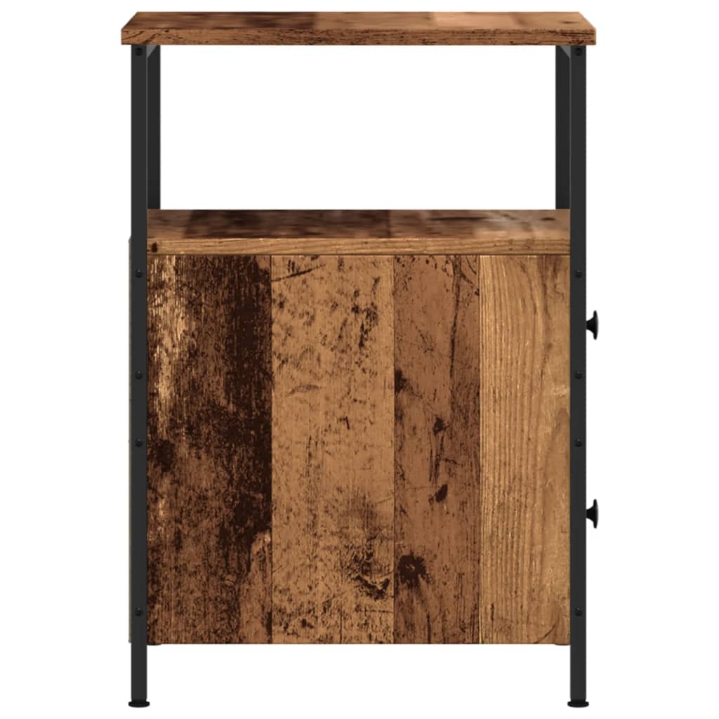 Comodini Legno Antico 2 Pz 34x35,5x50 Cm In Legno Multistrato - Image 6