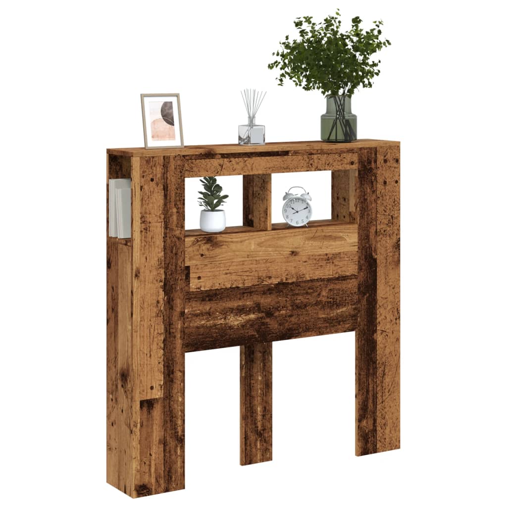 Testiera Led Legno Antico 100x18,5x103,5 Cm Legno Multistrato - Image 5