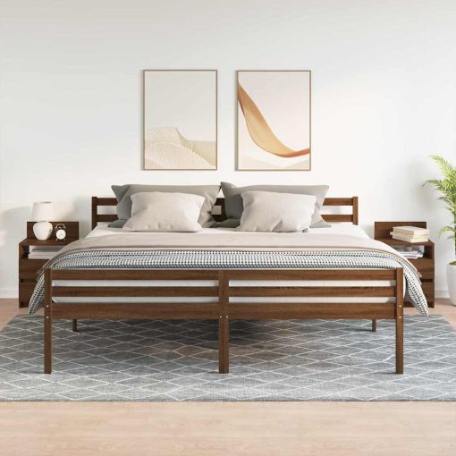 Comodini 2 Pz Con 2 Cassetti Rovere Marrone 40x33x60 cm - Image 3