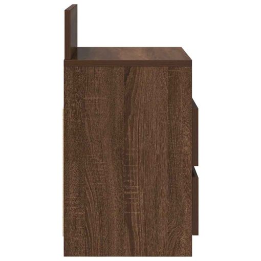 Comodini 2 Pz Con 2 Cassetti Rovere Marrone 40x33x60 cm - Image 6