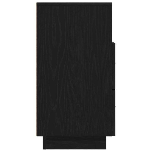 Comodino Con 2 Cassetti Nero 36x36x68 cm - Image 6