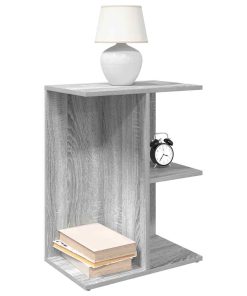 Comodini 2 Pz Grigio Sonoma 46,5x29x61 Cm In Legno Multistrato