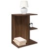 Comodini 2 Pz Rovere Marrone 46,5x29x61 Cm In Legno Multistrato