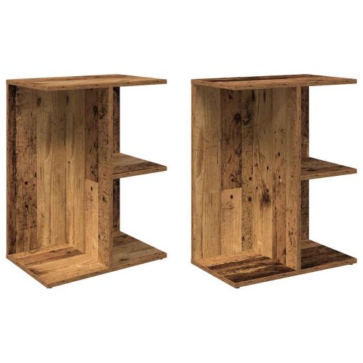 Comodini 2 Pz Legno Antico 46,5x29x61 Cm In Legno Multistrato - Image 2
