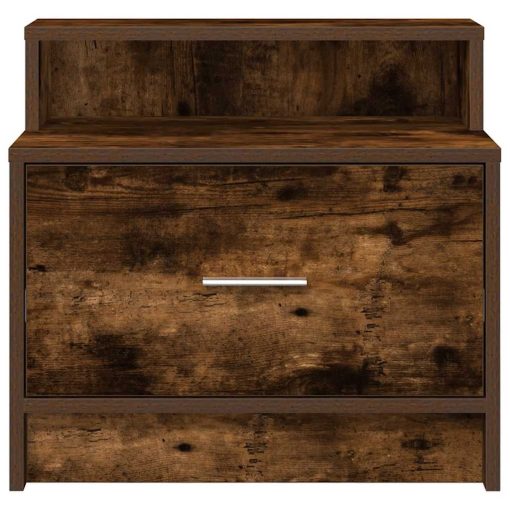 Comodini Con Cassetto 2 Pz Rovere Fumo 51x31x47 cm - Image 4