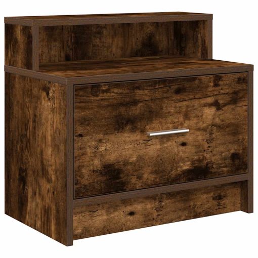 Comodini Con Cassetto 2 Pz Rovere Fumo 51x31x47 cm - Image 6