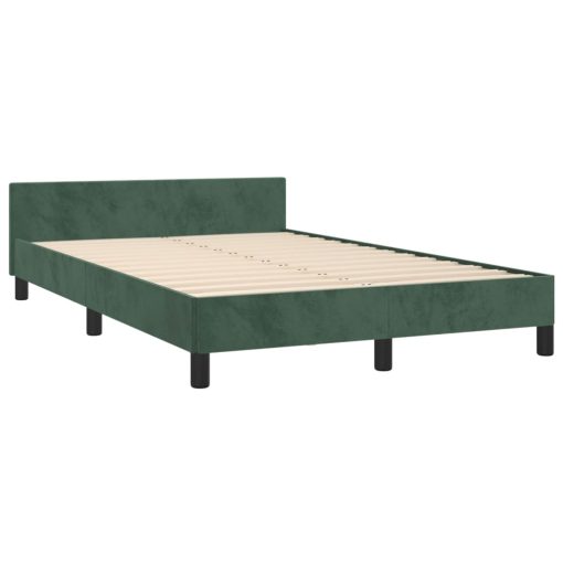 Giroletto Senza Materasso Verde Scuro 120x200 Cm In Velluto - Image 5