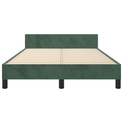 Giroletto Senza Materasso Verde Scuro 120x200 Cm In Velluto - Image 6