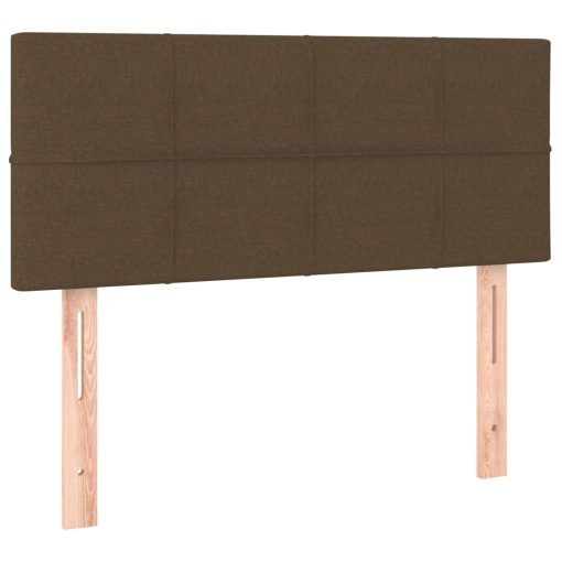 Giroletto A Molle Con Materasso Marrone Scuro 80x200 Cm Tessuto - Image 6