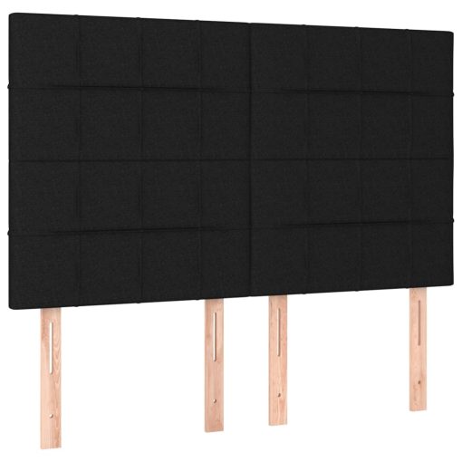 Giroletto A Molle Con Materasso Nero 140x190 Cm In Tessuto - Image 6