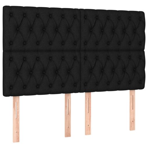 Giroletto A Molle Con Materasso Nero 140x190 Cm In Tessuto - Image 6